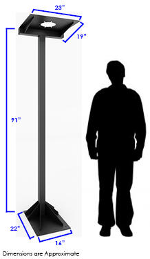 SAS Elevated Stand dimensions