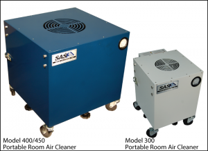 Sentry Air's Model 400 and Model 300 portable room air cleaners.