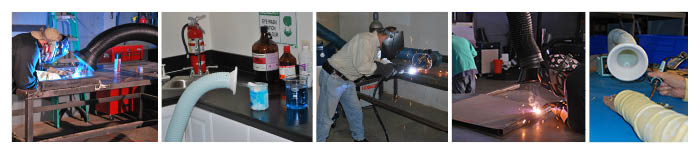 Sentry Air Systems source capture fume arms