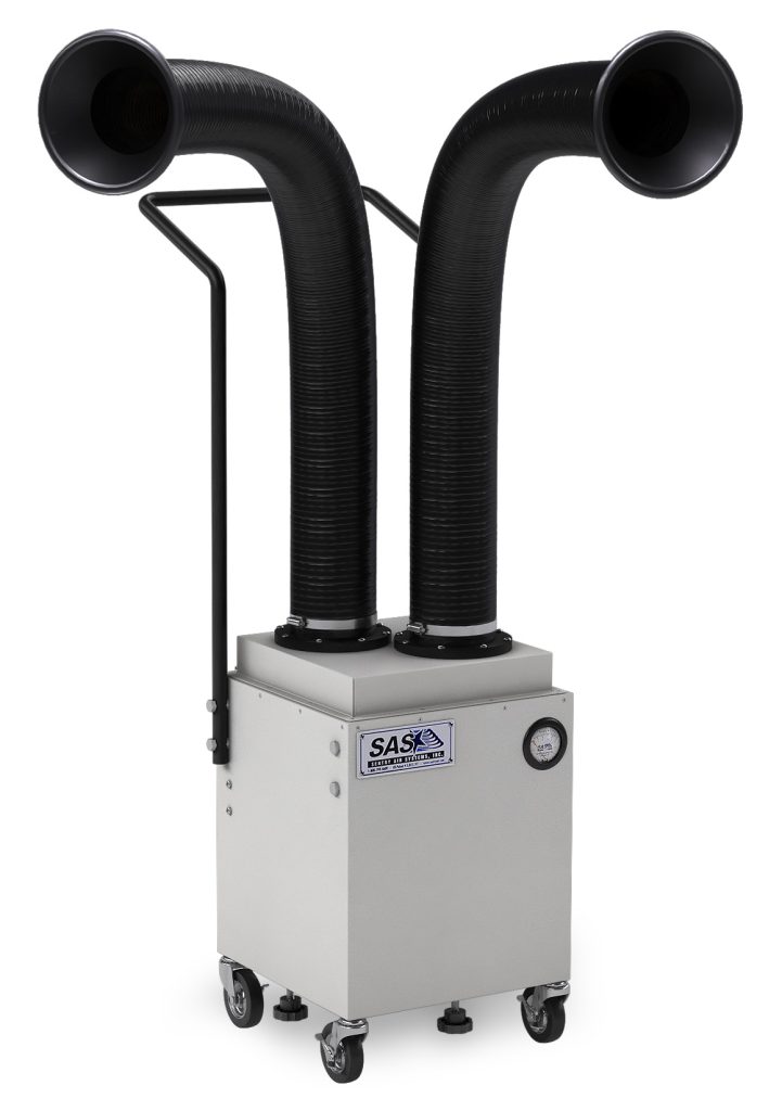 dual arm fume extractor