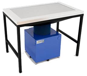 Sentry Air industrial downdraft bench.